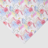 Waterverf Unicorn & Pegasus Patroon Tissuepapier (Detail)