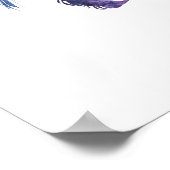 Waterverf Unicorn Poster (Hoek)