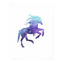 Waterverf Unicorn Poster