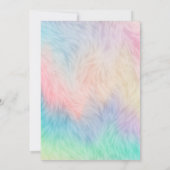 Waterverf Unicorn regenboogkleuren Kaart (Achterkant)