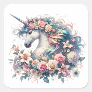 Waterverf Unicorn Stickers
