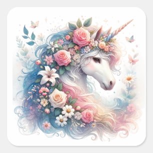 Waterverf Unicorn Stickers
