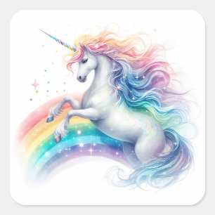 Waterverf Unicorn Stickers