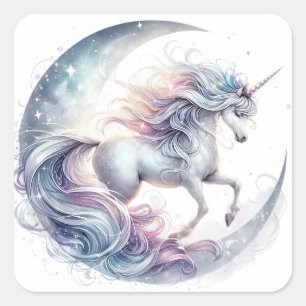 Waterverf Unicorn Stickers
