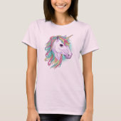 Waterverf Unicorn T-shirt (Voorkant)