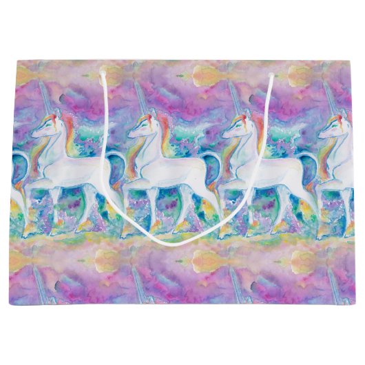 Waterverf Unicorns Groot Cadeauzakje (Voorkant)