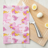 Waterverf Unicorns Theedoek (Quarter Fold)