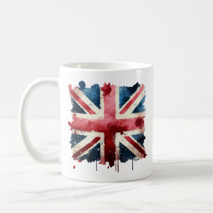 Waterverf Union Jack Flag Koffiemok