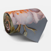 Waterverf Unique Luxury Floral Flower Print Stropdas (Opgerold)