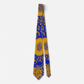 Waterverf Unique Luxury Floral Flower Print Stropdas (Voorkant)