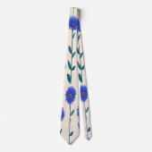 Waterverf Unique Luxury Floral Flower Print Stropdas (Voorkant)