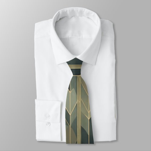 Waterverf Unique Luxury Grey Print Stropdas (Gebonden)