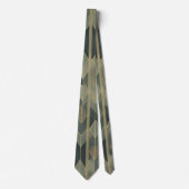 Waterverf Unique Luxury Grey Print Stropdas (Voorkant)