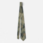 Waterverf Unique Luxury Grey Print Stropdas (Achterkant)