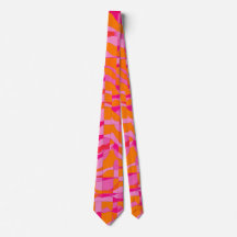 Waterverf Unique Luxury Sinaasappel Pink Print