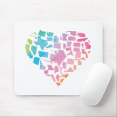 Waterverf United States Heart Muismat (Met muis)