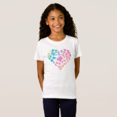 Waterverf United States Heart T-shirt (Voorkant volledig)