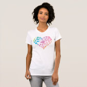 Waterverf United States Heart T-shirt (Voorkant volledig)