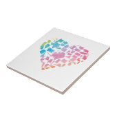 Waterverf United States Heart Tegeltje (Zijkant)