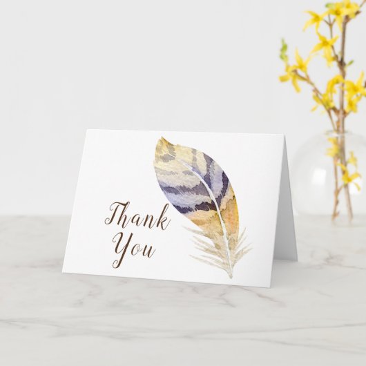 Waterverf vader Dank u wel Kaart (Gele Bloem)