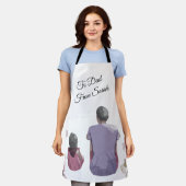 Waterverf Vader en dochter Schort (Gedragen)