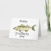 Waterverf Vaderdag Kaart (Voorkant)