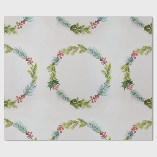 Waterverf vakantie cadeaupapier (Vlak)