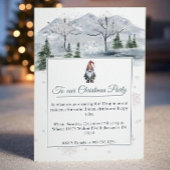 Waterverf Vakantie Gnome Vakantie Party Kaart