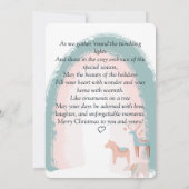 Waterverf Vakantie Kerst Kaart (Achterkant)