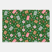 waterverf vakantie kleurrijk inpakpapier vel (Voorkant)