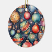 Waterverf Vakantie Kunst Kerst Decoratie (Links)