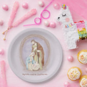 Waterverf vakantie op maat papieren bordje (Feest)