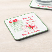 Waterverf Vakantie PERSONALISEREN Oma Bier Onderzetter (Linkerzijde)