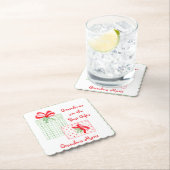 Waterverf Vakantie PERSONALISEREN Oma Kartonnen Onderzetters (Insitu)