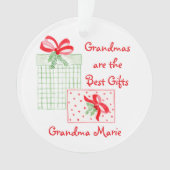 Waterverf Vakantie PERSONALISEREN Oma Ornament (voorkant)