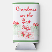 Waterverf Vakantie PERSONALISEREN Oma Seltzer Blikjeskoeler (Achterkant)