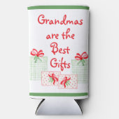 Waterverf Vakantie PERSONALISEREN Oma Seltzer Blikjeskoeler (Voorkant)