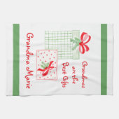 Waterverf Vakantie PERSONALISEREN Oma Theedoek (Horizontaal)