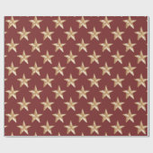 waterverf vakantie sterren patroon Wrapping Paper Cadeaupapier (Vlak)