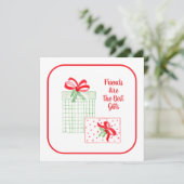 Waterverf Vakantie Vrienden zijn Beste Cadeaus Mer (Staand voorkant)