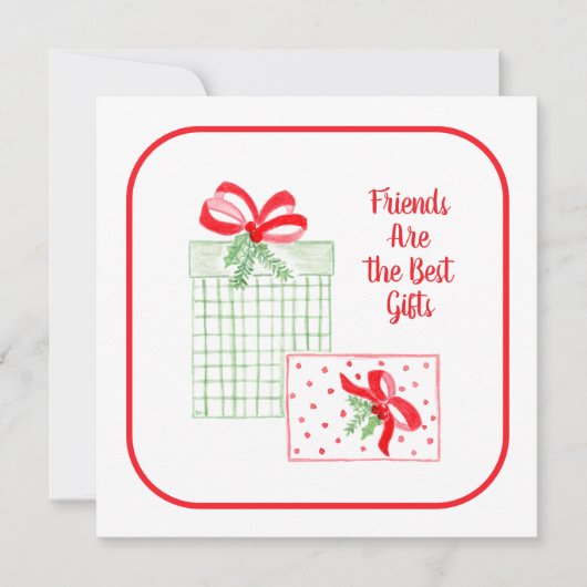 Waterverf Vakantie Vrienden zijn Beste Cadeaus Mer (Voorkant)