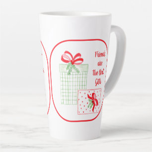Waterverf Vakantie Vrienden zijn de beste geschenk Latte Mok