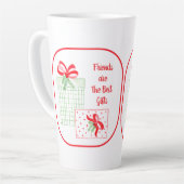 Waterverf Vakantie Vrienden zijn de beste geschenk Latte Mok (Linkerhoek)