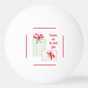 Waterverf Vakantie Vrienden zijn de beste geschenk Pingpongbal