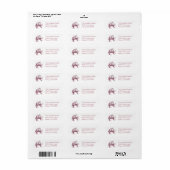 Waterverf Vakantie Winter Vogels Etiket (Full Sheet)