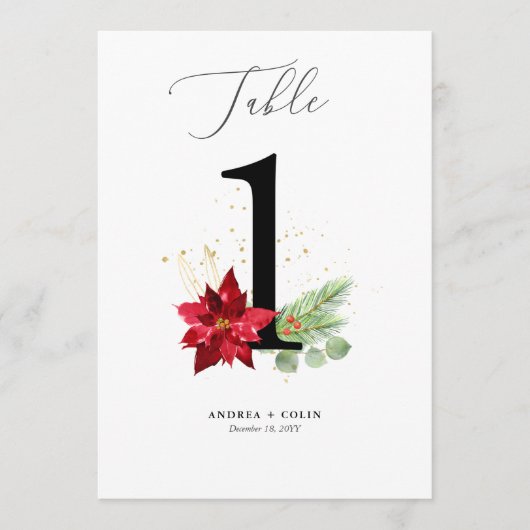 Waterverf Vakantiegroei + Goud Tabel Nummer 1 Programmakaart (Voorkant)