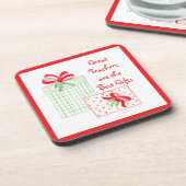 Waterverf vakantieleraren Beste geschenken Bier Onderzetter (Linkerzijde)