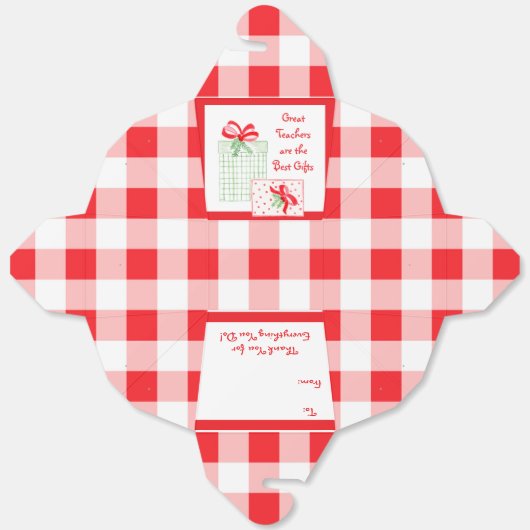 Waterverf vakantieleraren Beste geschenken gunstbo Bedankdoosjes (Ongevouwen)