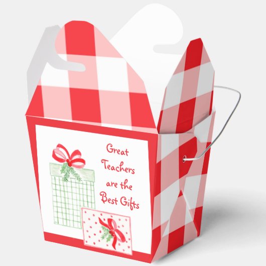 Waterverf vakantieleraren Beste geschenken gunstbo Bedankdoosjes (Open)