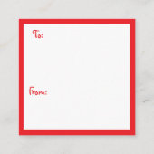 Waterverf vakantieleraren Beste geschenken Informatiekaartje (Achterkant)